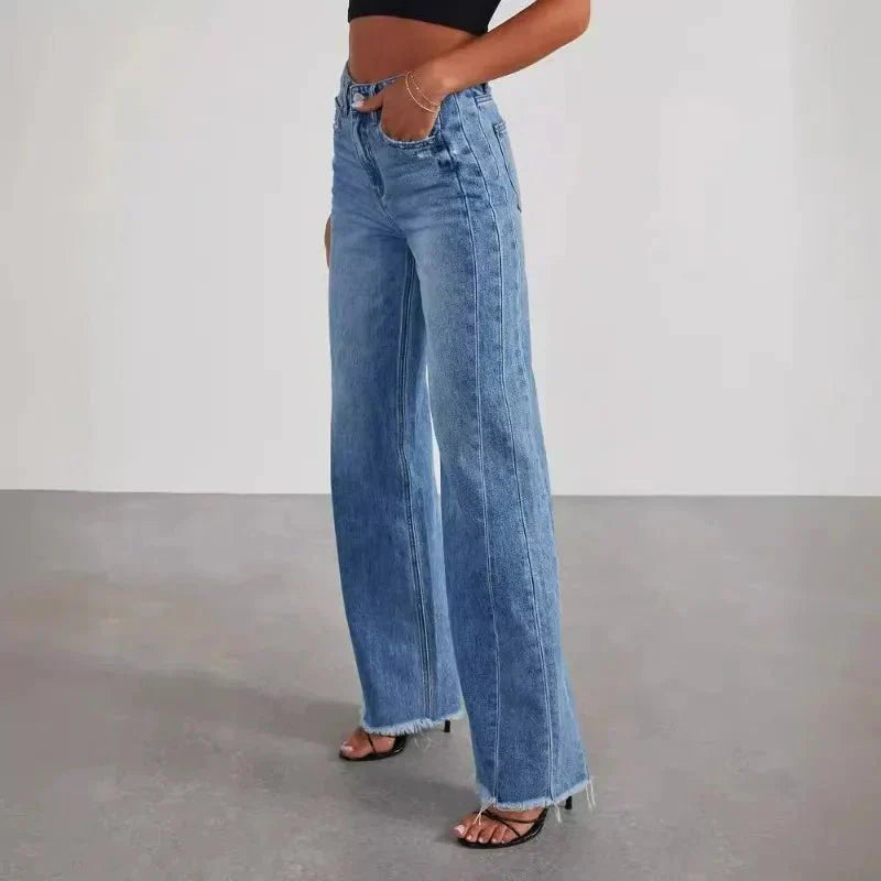 Lynn | Women's Wide Leg Jeans - MORI