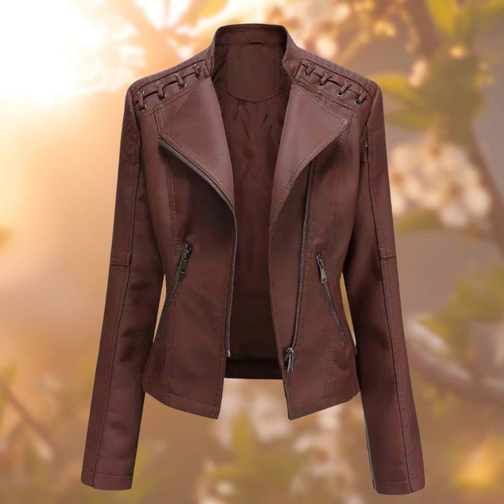 Nicole | Women's Stylish Leather Jacket - MORI