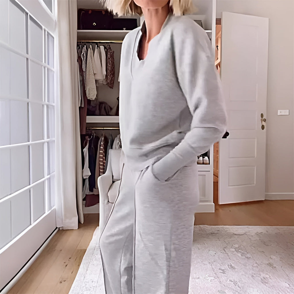 Julia 2-Piece Set, women's sweater and wide-leg pants - view 2