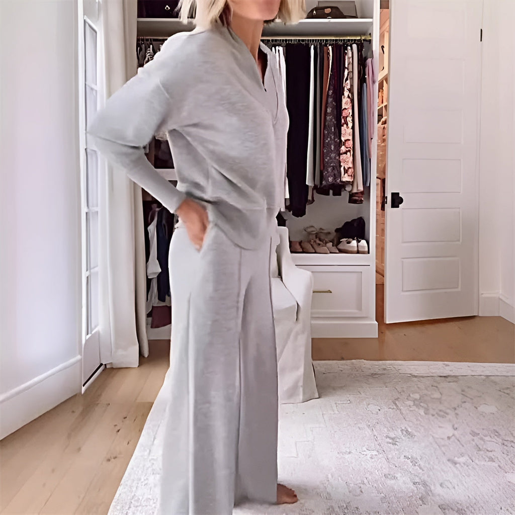 Julia 2-Piece Set, women's sweater and wide-leg pants - view 3