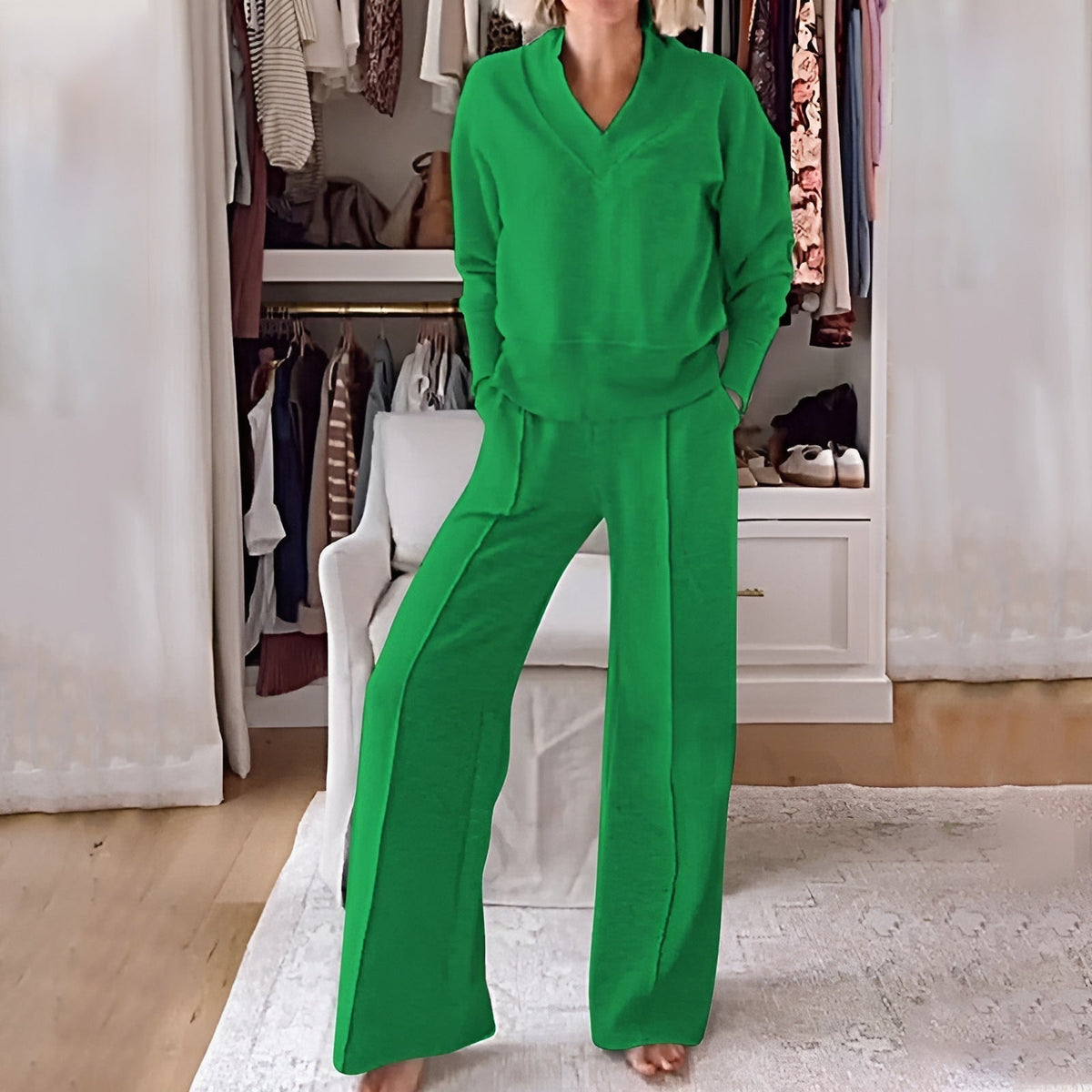 Julia 2-Piece Set, women's sweater and wide-leg pants - view 8
