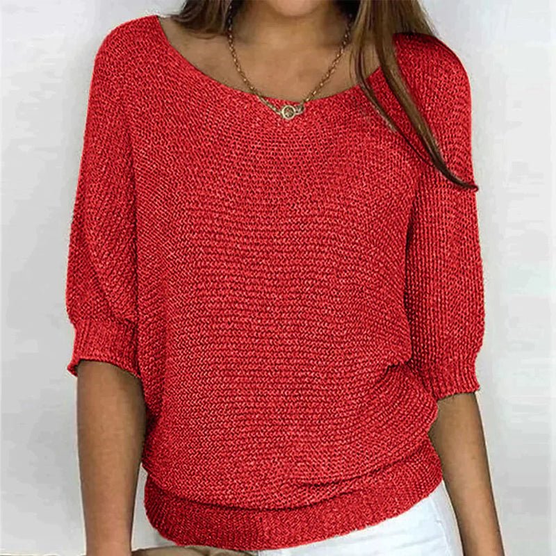 Vanessa Sweater, women's crewneck winter sweater - view 2