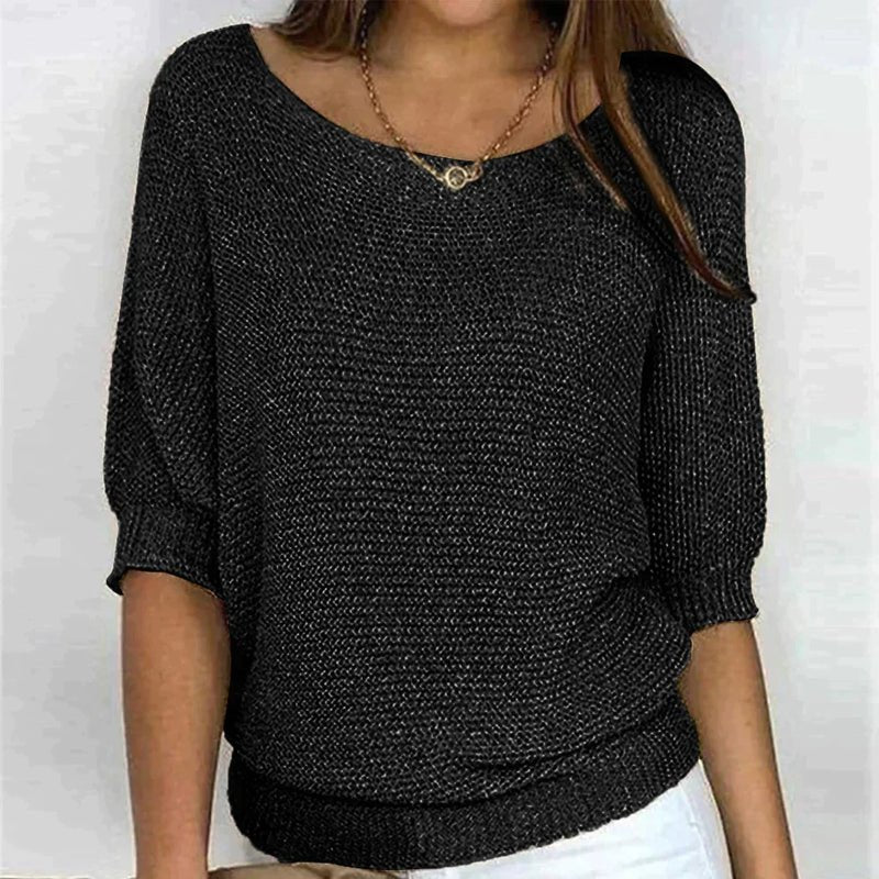 Vanessa Sweater, women's crewneck winter sweater - view 3